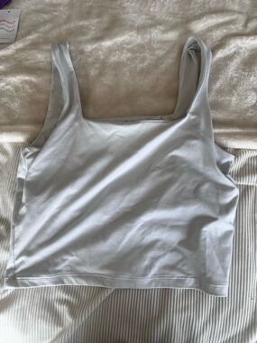 Hollister White Square Neck Tank